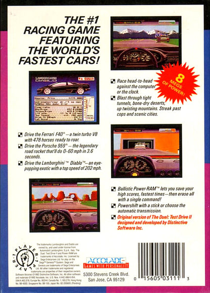 The Duel Test Drive II - Sega Genesis - Retro Island Gaming