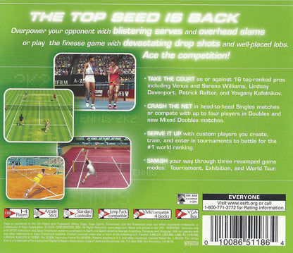 Tennis 2K2 - Sega Dreamcast
