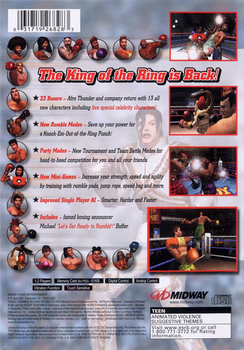 Ready 2 Rumble Boxeo Ronda 2 - Playstation 2