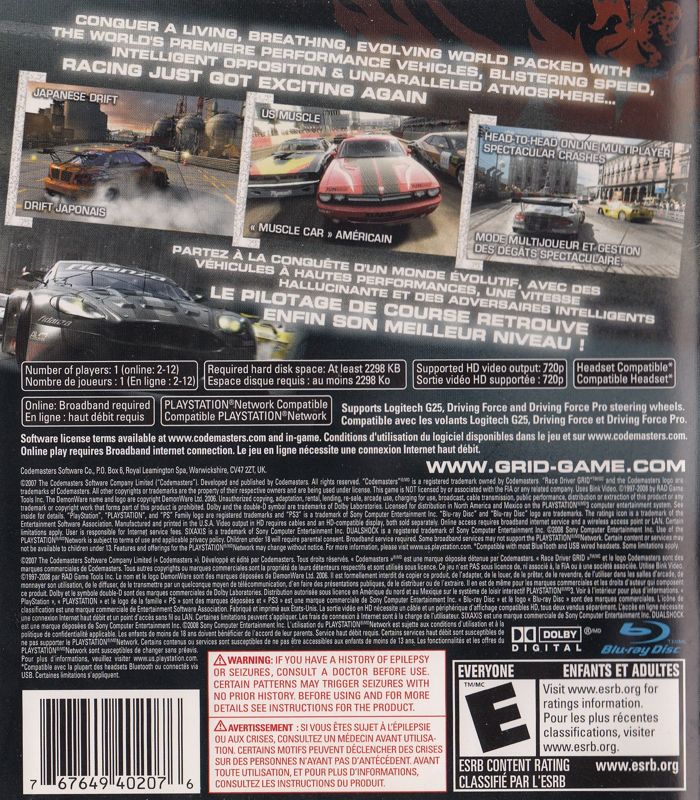 Grid - Playstation 3