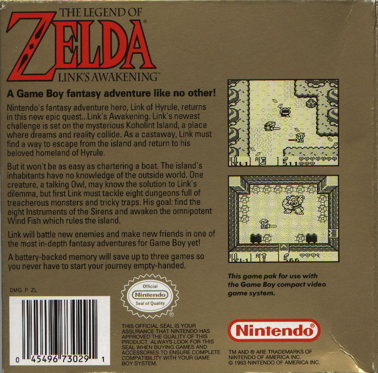 Zelda Link's Awakening - GameBoy