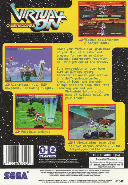 Virtual-On Cyber Troopers - Sega Saturn