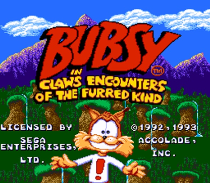 Bubsy - Sega Genesis - Retro Island Gaming