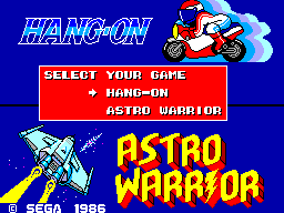 Hang-On and Astro Warrior - Sega Master System