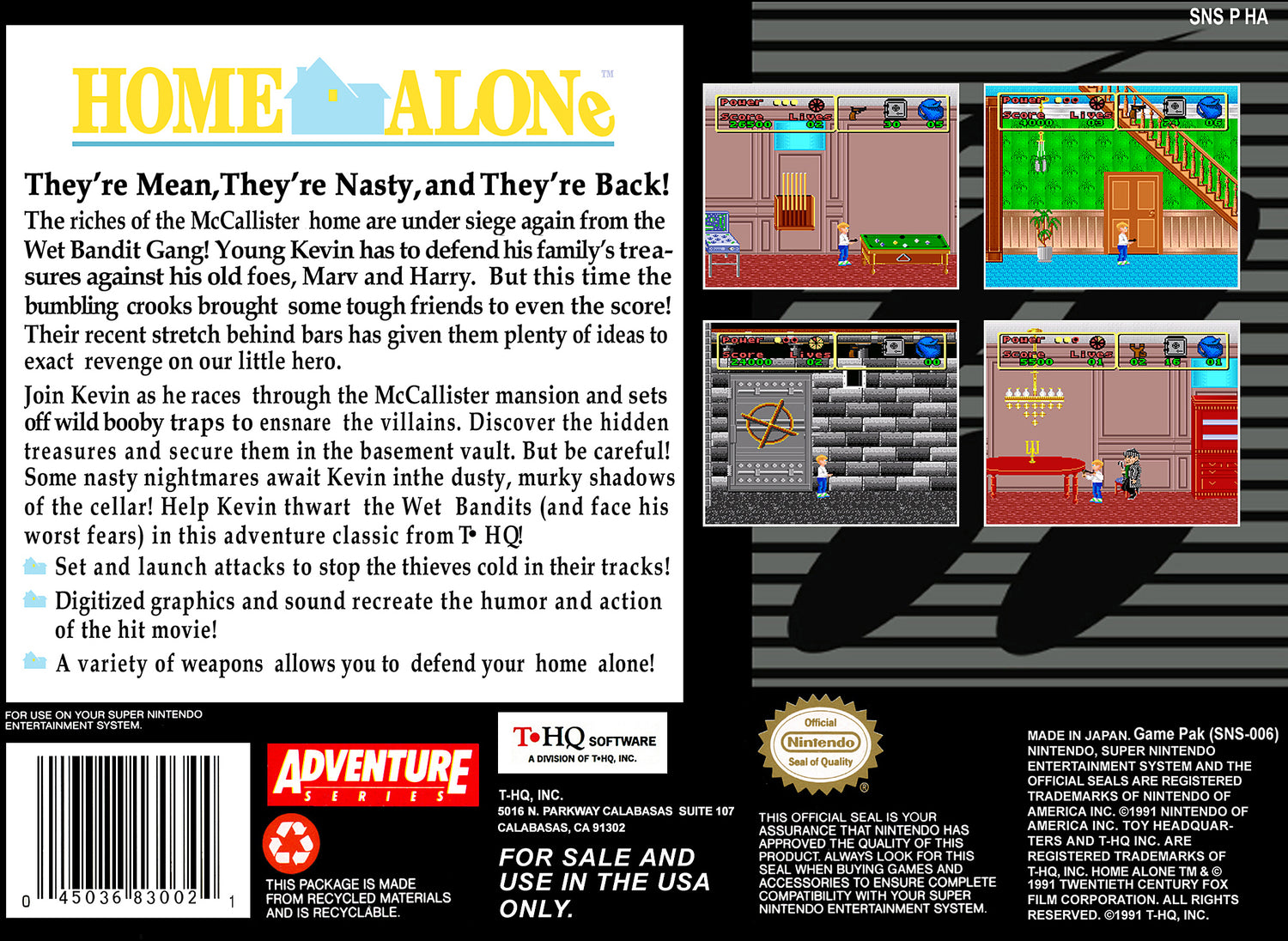 Home Alone - Super Nintendo