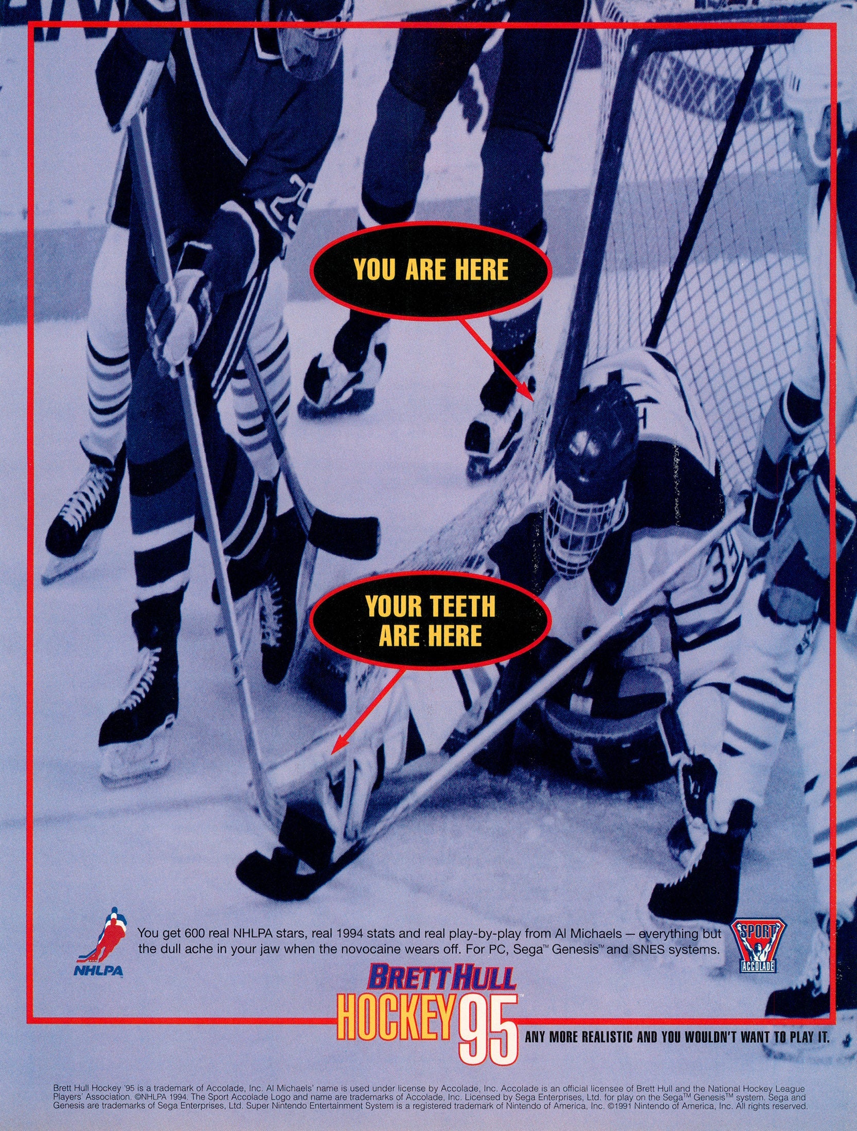 Brett Hull Hockey '95 - Super Nintendo - Retro Island Gaming