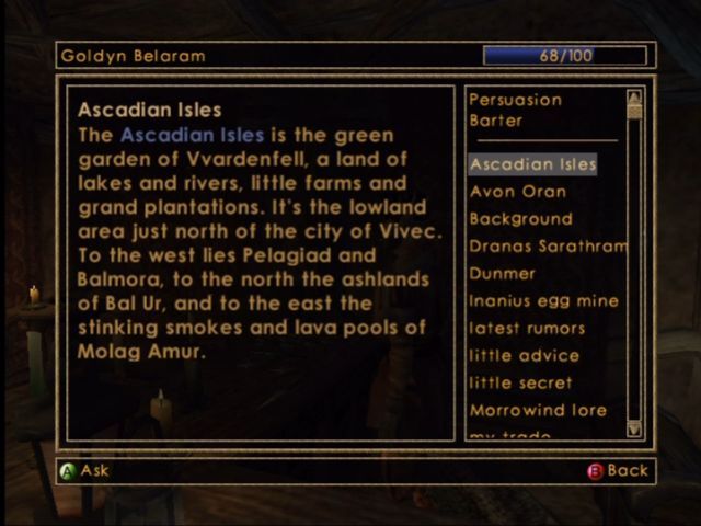 Elder Scrolls III Morrowind - Xbox