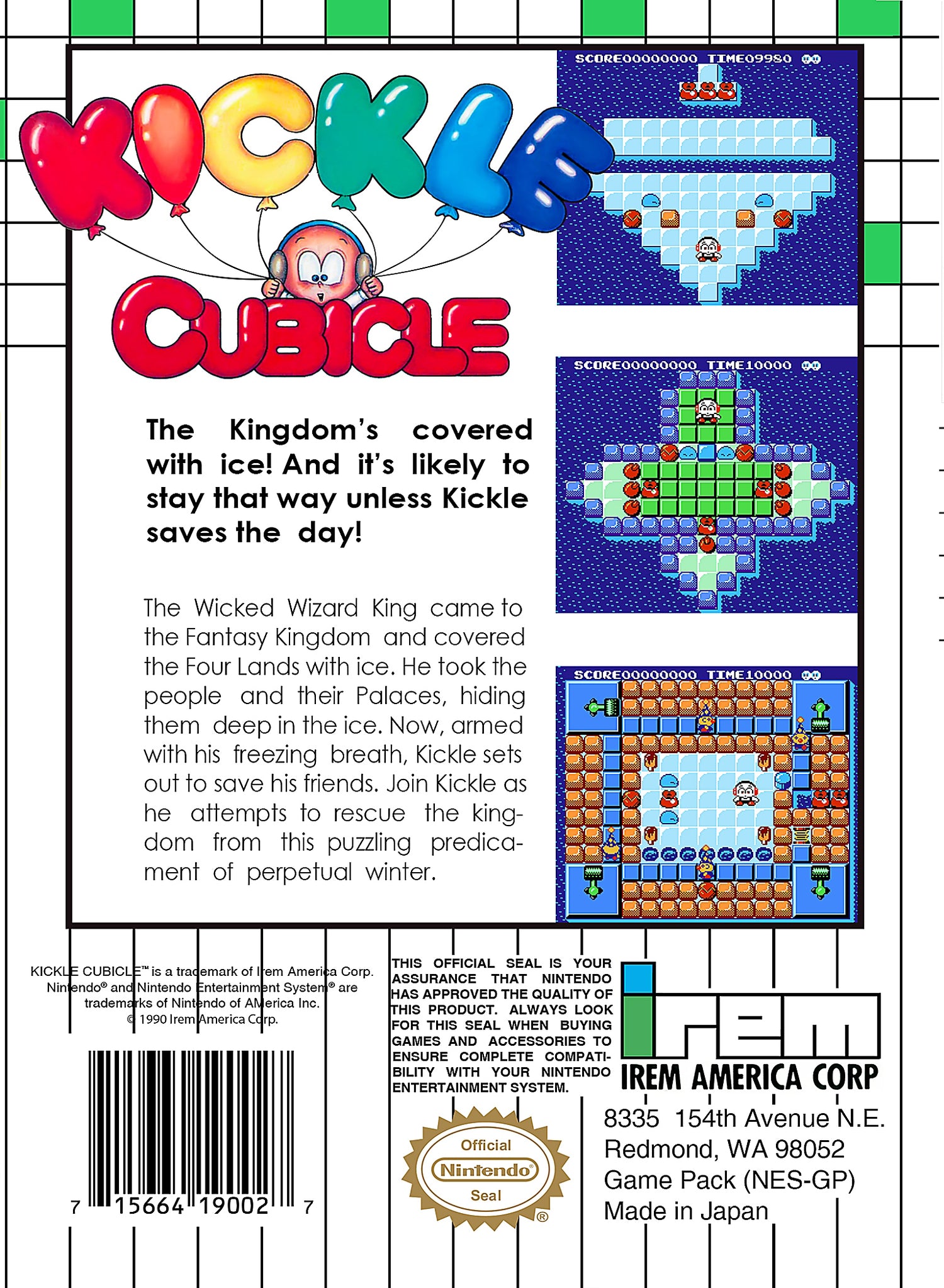 Kickle Cubicle - NES