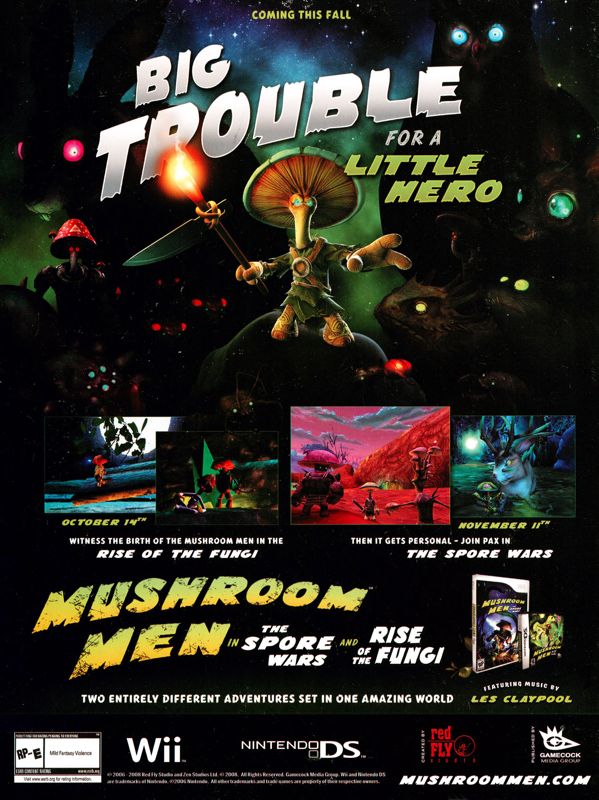 Mushroom Men The Spore Wars - Wii