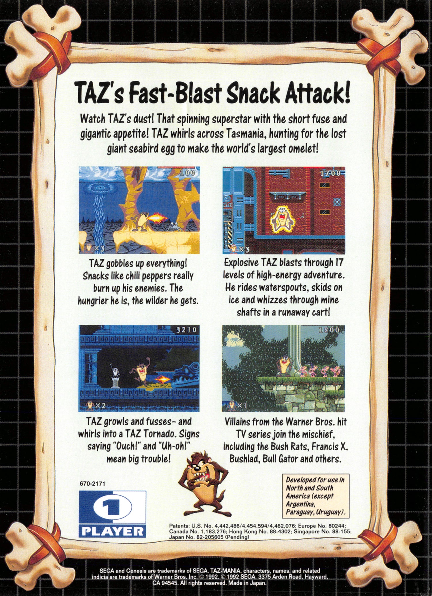 Taz-Mania - Sega Genesis