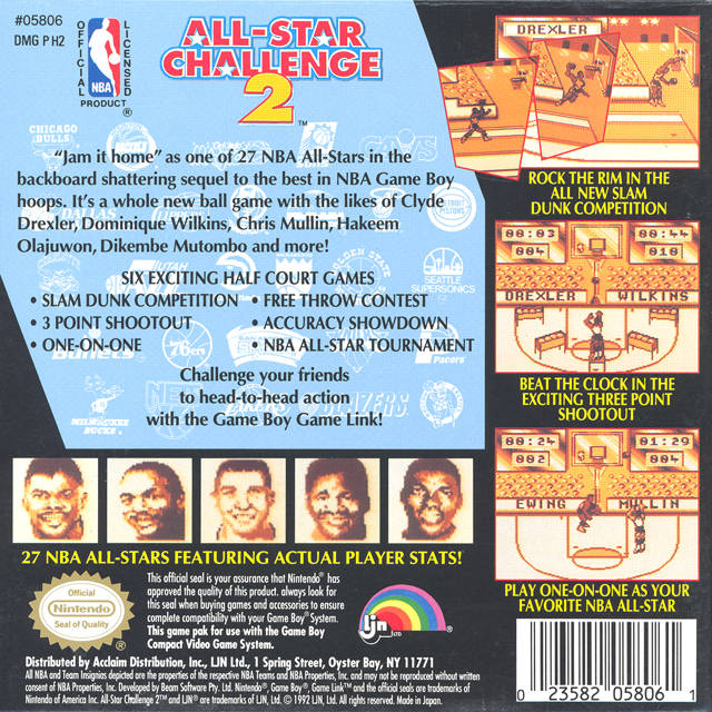 NBA All-Star Challenge 2 - GameBoy