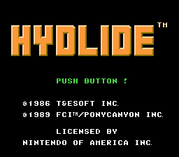 Hydlide - NES