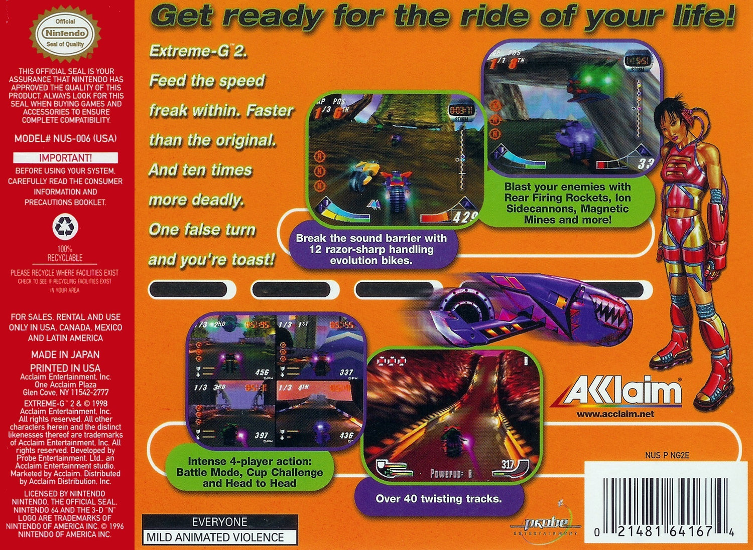 XG2 Extreme-G 2 - Nintendo 64