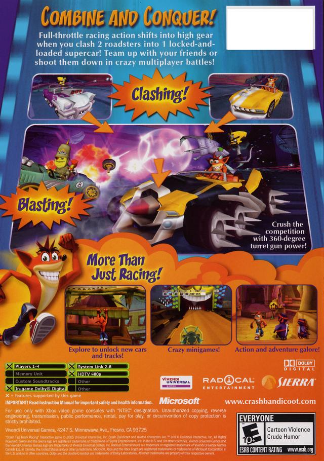 Crash Tag Team Racing - Xbox