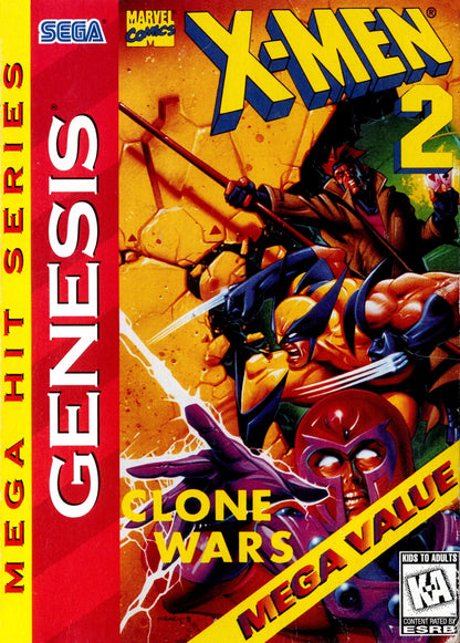X-Men 2 The Clone Wars [Mega Hit Series] - Sega Genesis