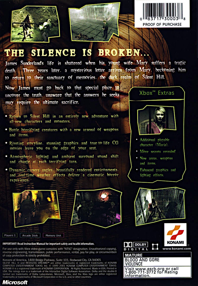 Silent Hill 2 - Xbox