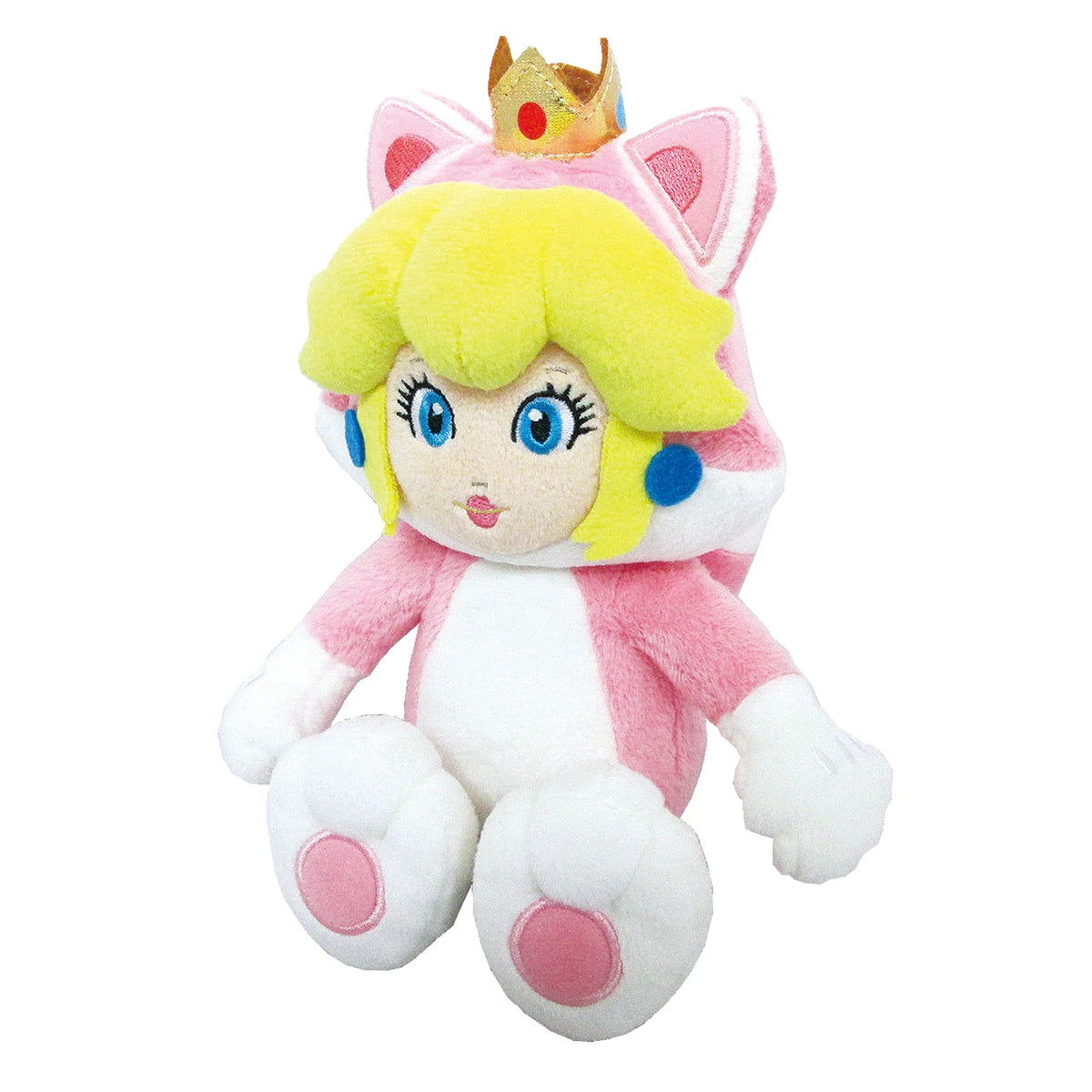 Super Mario Cat Peach 10" Plush - Little Buddy - Retro Island Gaming