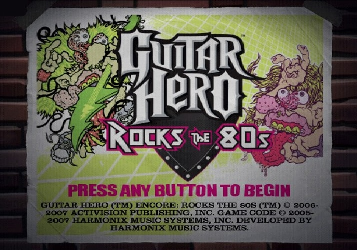 Guitar Hero Encore Rocks the 80's - Playstation 2