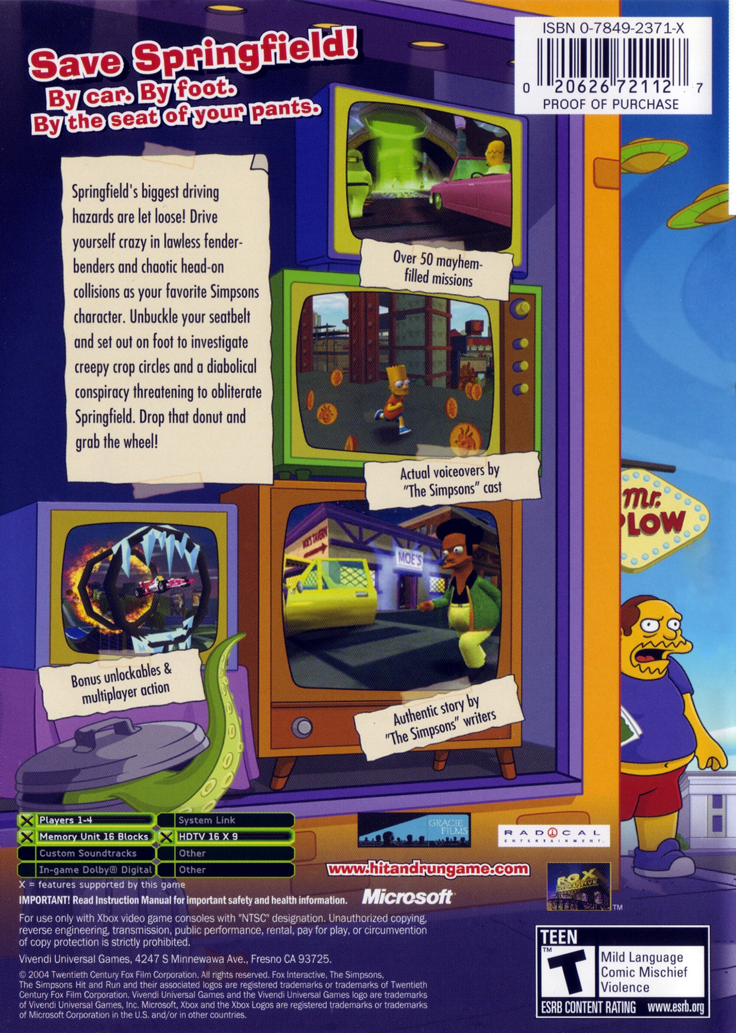 The Simpsons Hit and Run [Platinum Hits] - Xbox