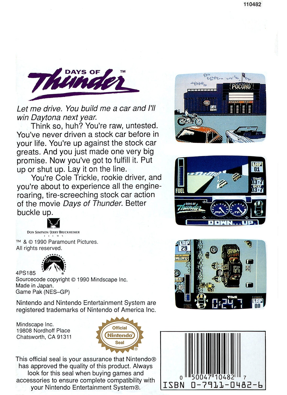 Days Of Thunder - NES - Retro Island Gaming