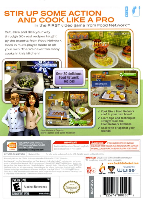 Food Network: Cook or Be Cooked - Wii