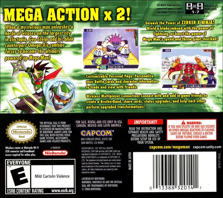 Mega Man Star Force 2 Zerker X Ninja - Nintendo DS