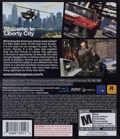 Grand Theft Auto IV [Complete Edition] - Playstation 3