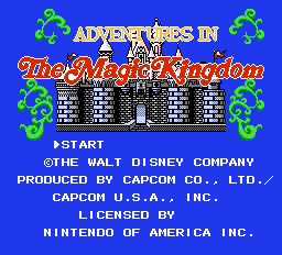 Adventures in the Magic Kingdom - NES