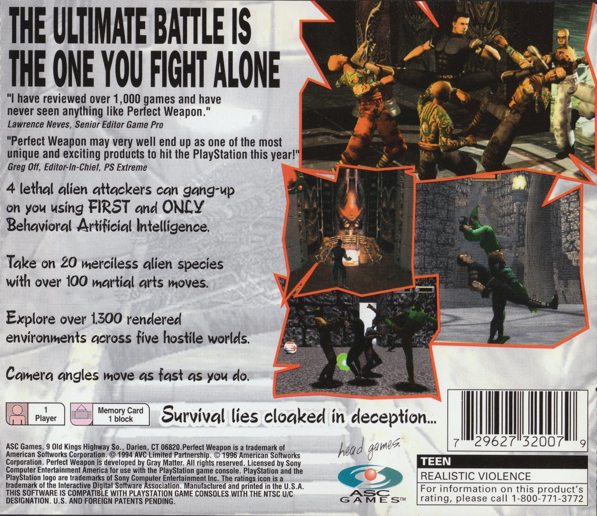 Perfect Weapon - Playstation