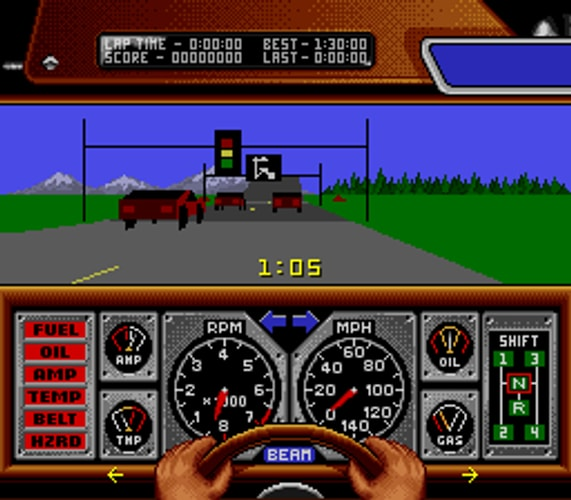 Race Drivin - Super Nintendo - Retro Island Gaming