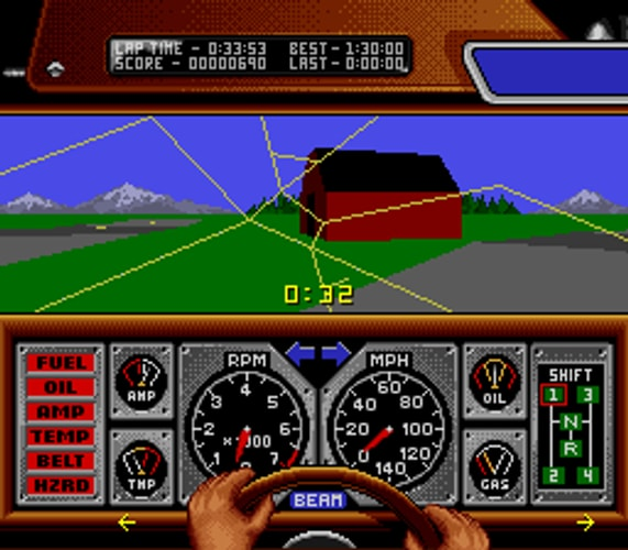 Race Drivin - Super Nintendo - Retro Island Gaming