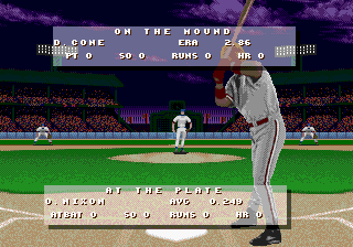 Frank Thomas Big Hurt Baseball - Sega Genesis