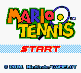Mario Tennis - GameBoy Color