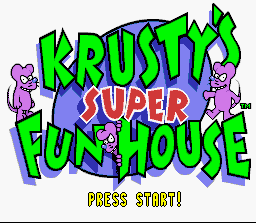 Krusty's Super Fun House - Super Nintendo