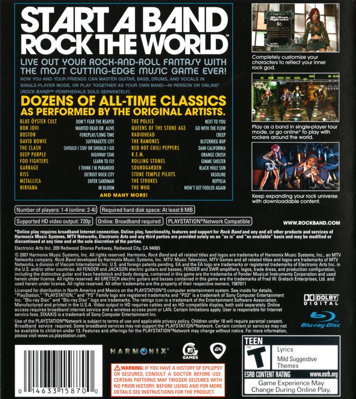 Rock Band - Playstation 3