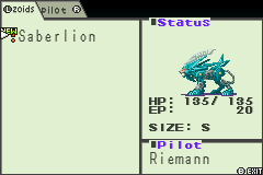 Zoids Legacy - GameBoy Advance