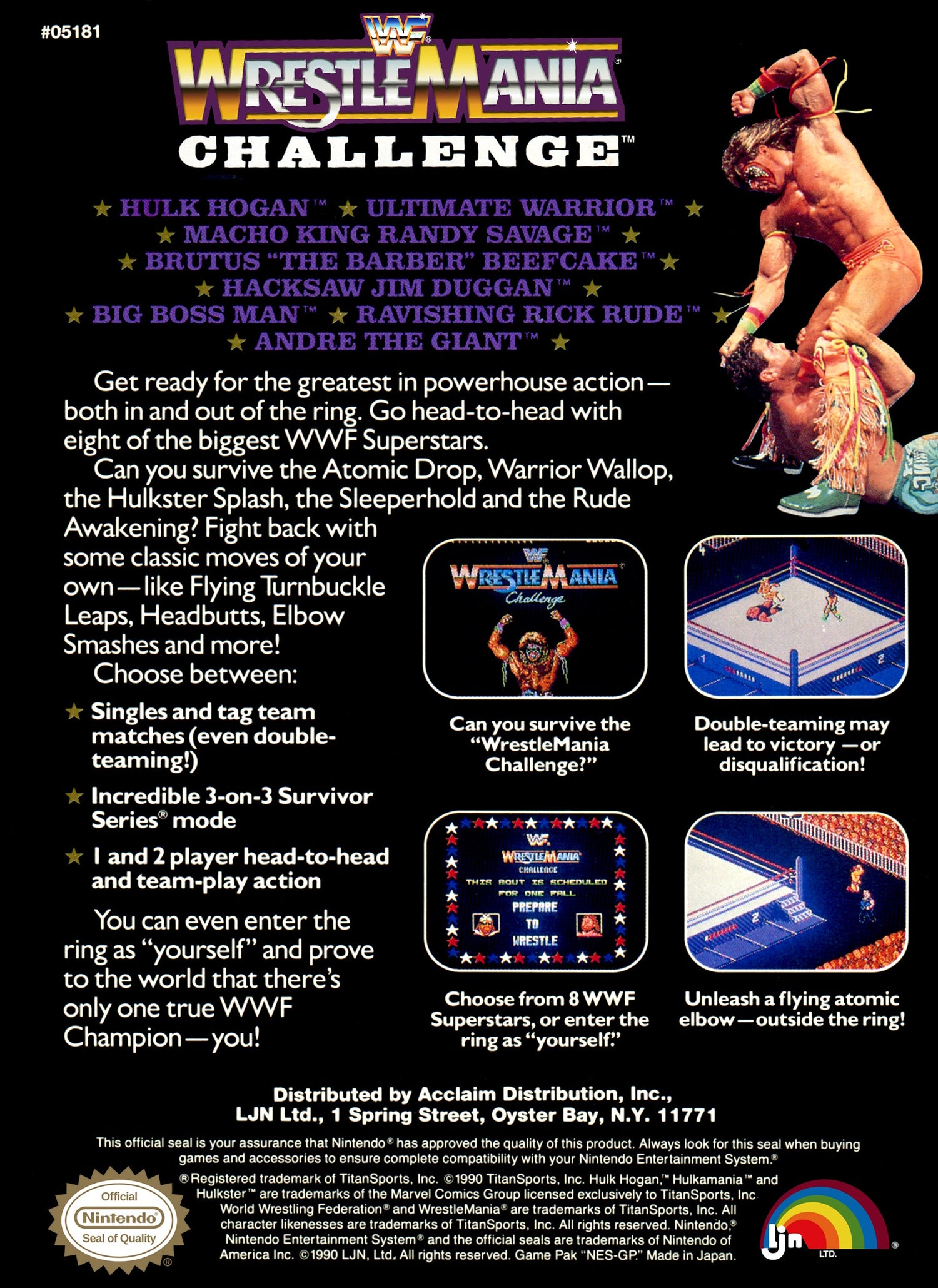 WWF Wrestlemania Challenge - NES