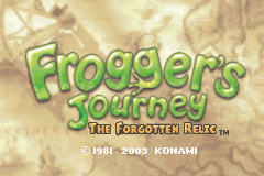 Frogger's Journey The Forgotten Relic - GameBoy Advance