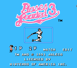 Bases Loaded 3 - NES