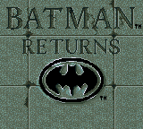 Batman Returns - Sega Game Gear