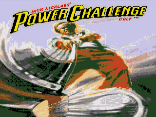 Jack Nicklaus Power Challenge Golf - Sega Genesis