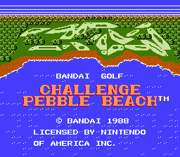 Bandai Golf Challenge Pebble Beach - NES