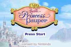 Barbie Princess and the Pauper - GameBoy Advance - Retro Island Gaming