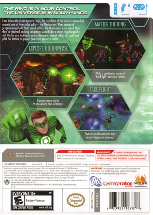 Green Lantern: Rise of the Manhunters - Wii - Retro Island Gaming