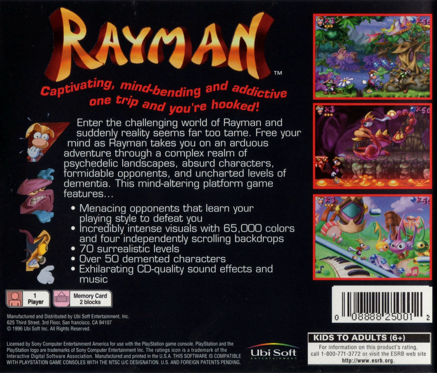 Rayman [Greatest Hits] - Playstation