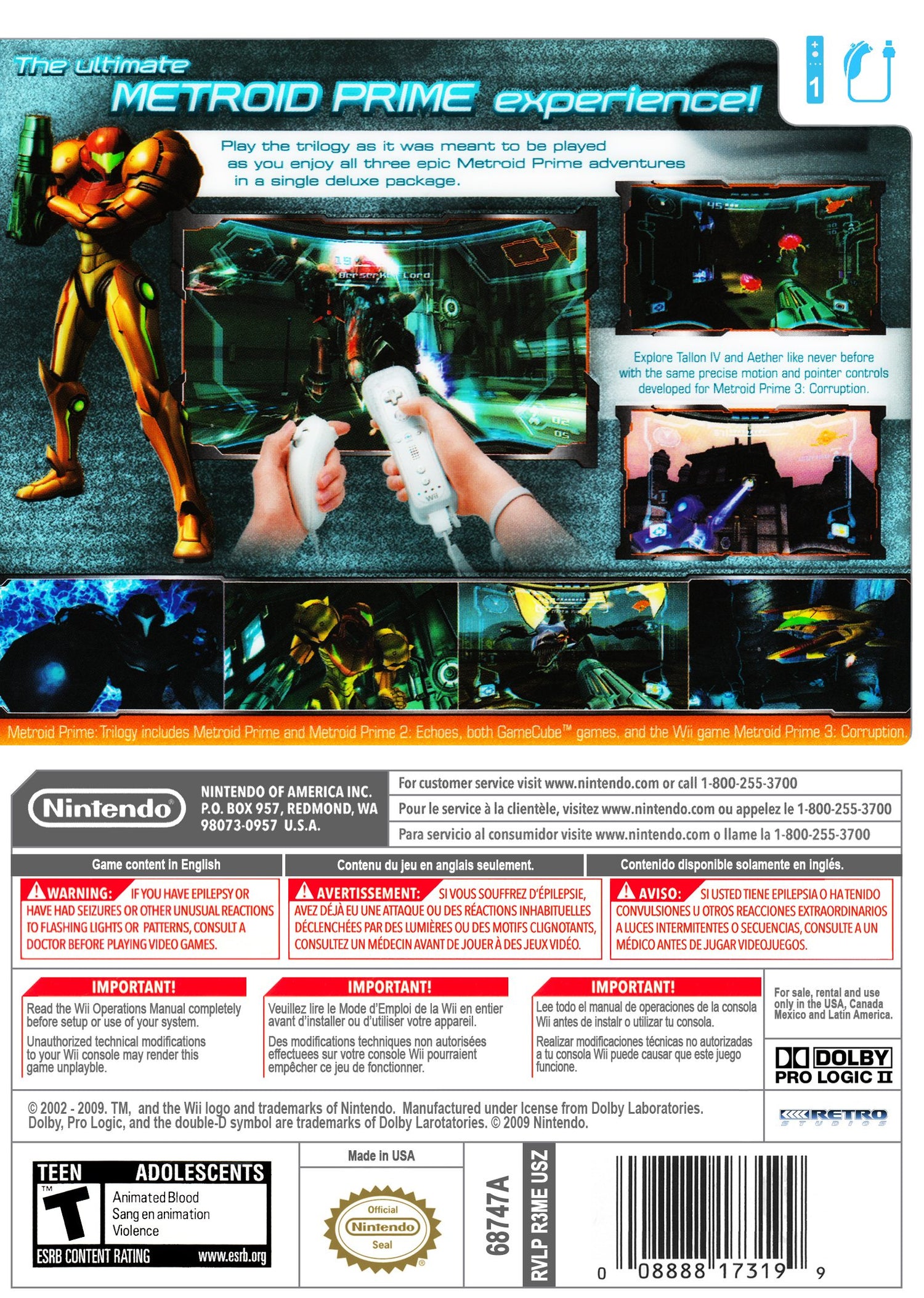 Metroid Prime Trilogy [Collector's Edition] - Wii