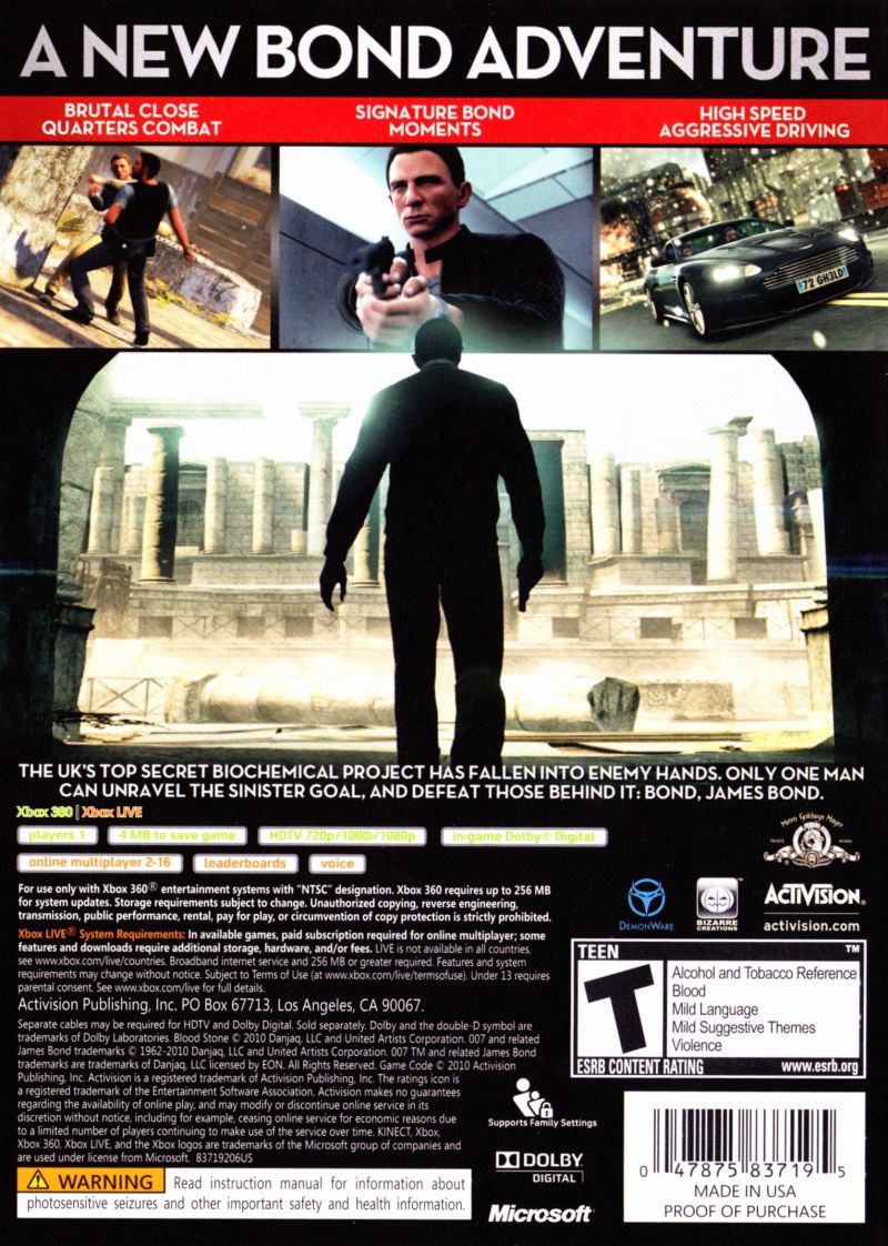 007 Blood Stone - Xbox 360