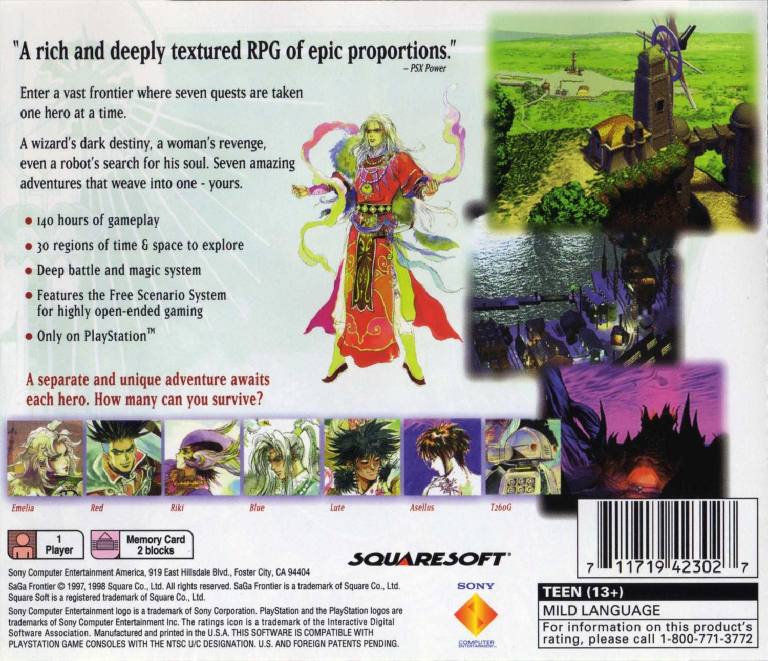 Saga Frontier - Playstation