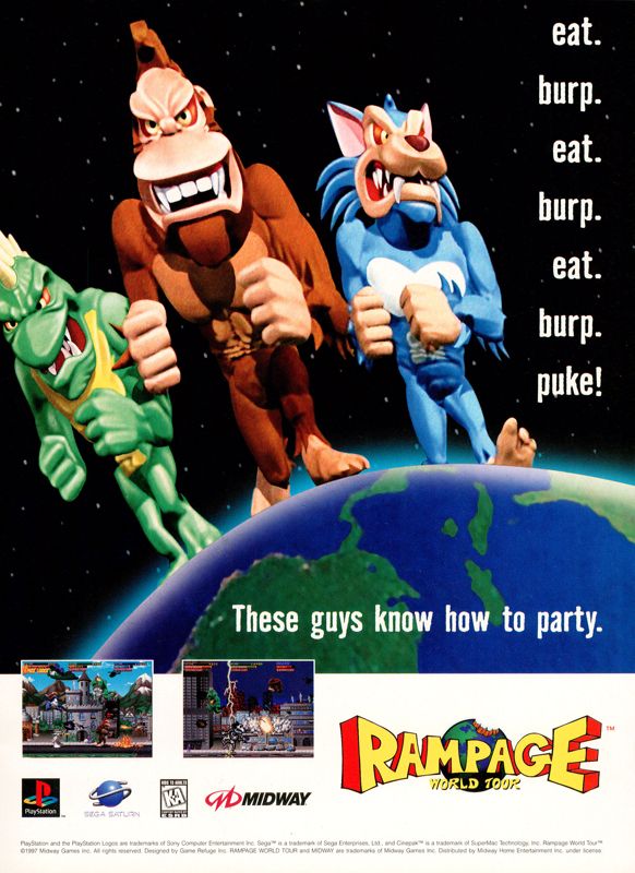 Rampage World Tour - Playstation