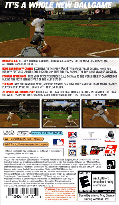 Major League Baseball 2K7 - PSP - Retro Island Gaming
